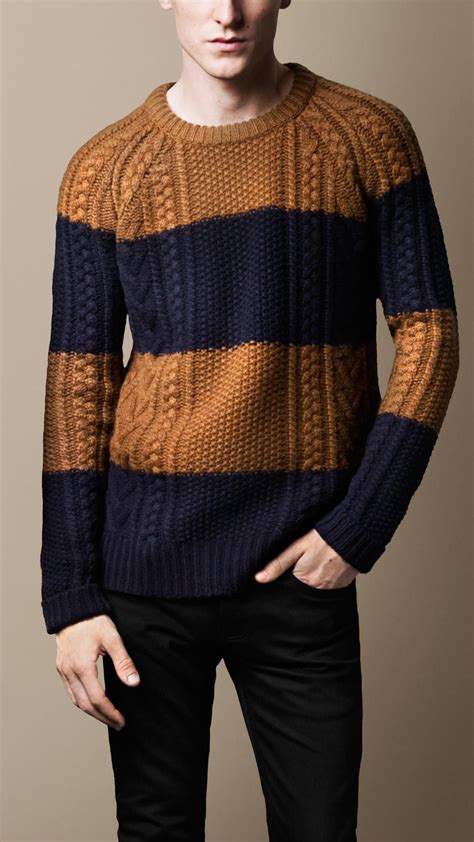 burberry 1 4 zip knit pullover men|Men’s Luxury Knitwear .